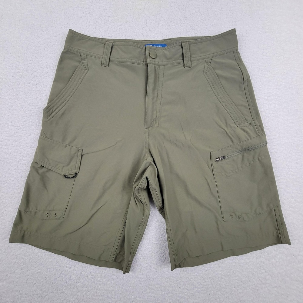 Nepallo Cargo Shorts Mens 32 Outdoor Hiking Nylon Spandex Lightweight Zip Pocket
